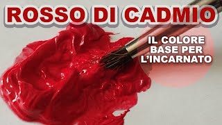 Come mescolare i colori a olio per dipingere lincarnato con il Rosso di Cadmio [upl. by Minni]