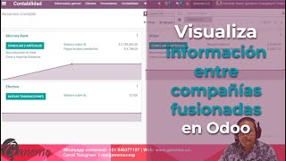 🔥 Así se visualiza la información entre compañías fusionadas en Odoo 😎📊 [upl. by Kitty]