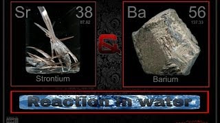 BARIUM amp STRONTIUM reaction in water [upl. by Linda]