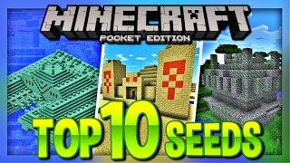 TOP 10 SEEDS FOR MCPE 12  BEST Minecraft PE 12 Seeds  Minecraft Pocket Edition RARE Seeds [upl. by Eigroeg]