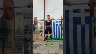 2021 IWF WORLD MASTERS VIRTUAL WEIGHTLIFTING CHAMPIONSHIPS 55BW W39 75kg ATTEMPT CLEAN AND JERK [upl. by Gerrit]