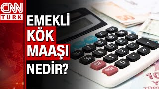 Emekli kök maaşı nedir Kök maaş üzerinden zam hesaplaması nasıl yapılır Emin Yılmaz yanıtladı [upl. by Drexler]