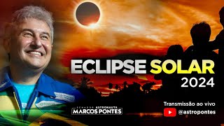 Eclipse Solar 2024 pelos olhos da NASA  Astropontes  Ao Vivo [upl. by Garcia]