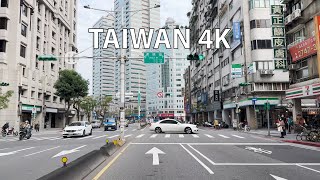 Driving Downtown  Taipei Taiwan 4K HDR [upl. by Alocin317]