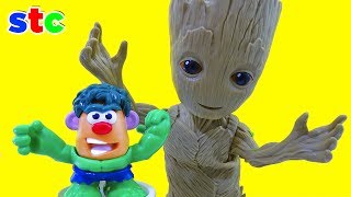 Playskool Heroes Marvel Super Hero Adventures Hulk and Groot  Unboxing [upl. by Tannenbaum532]