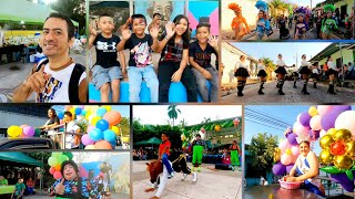 Desfile de Fiestas Patronales en Verapaz y Ambiente en Parque de Verapaz San Vicente [upl. by Virendra]