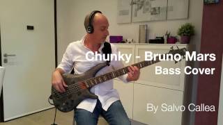 Bruno Mars  Chunky Live  Bass Cover [upl. by Epilihp]