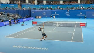 Marin Cilic vs Brandon Nakashima Courtlevel Full Match ATP250 Hangzhou [upl. by Nanor495]