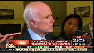 John McCain EXPLODES on FOX Reporter For Asking If His Votes Are Protest of Trump [upl. by Halli]