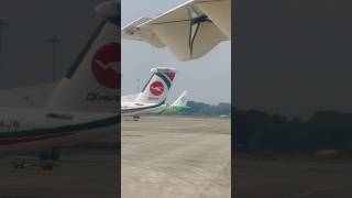 Air Astra’s Alenia ATR 72 flight lining up for takeoff at Shah Amanat International Airport [upl. by Jasmin866]