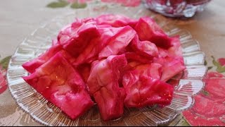 Квашеная Капуста По  Гурийски ПоГрузински со свеклойОчень вкусно и полезно [upl. by Zulaledairam]