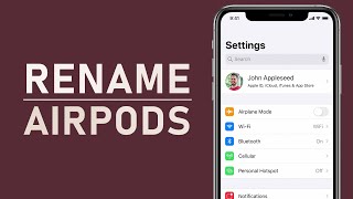 How To Rename Your AirPods on iPhone [upl. by Mirabel]