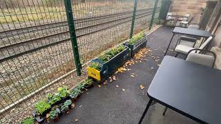 Trains at South Wingfield 21124 PEAK 45130 with 1 coach waits [upl. by Dean]