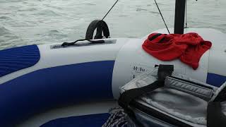 TRIBORD 5S inflatable sail in good wind Onboard [upl. by Sugar]