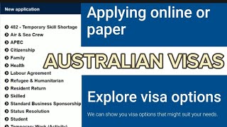 HOW TO APPLY FOR AN AUSTRALIAN VISA  VISA YOU CAN APPLY ON IMMI ACCOUNT immiaccount [upl. by Oidgime633]