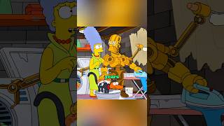 Homer Cleans Up as a Robot 🤣😂 shorts simpsons [upl. by Hammel]