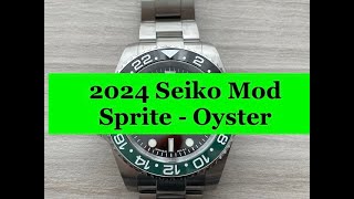 Amazing 2024 Seiko Mod Sprite with Lefthanddrive on oyster bracelet [upl. by Yesiad]