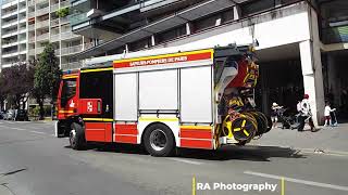 Pompiers de Paris départ FA 41  FPT MAGIRUS Ménilmontant Paris Fire Dept fire Trucks responding [upl. by Aicak]