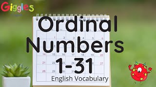 Ordinal Numbers in English 131 [upl. by Eryn620]