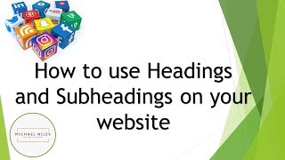 How to use Headings and Subheadings on your website [upl. by Mccandless680]