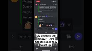 Smart discord bot  openai chatgpt discord [upl. by Philan379]