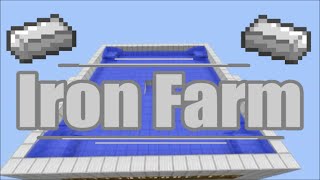 Minecraft Automatic Iron Farm 18 [upl. by Broucek40]