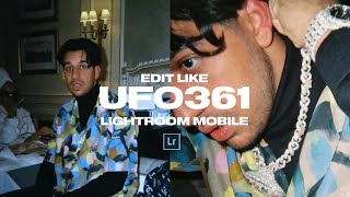 How to edit like UFO361  The Lightroom Mobile Tutuorial  Preset DNG File [upl. by Connors]