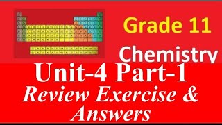 chemistry grade11 chapter4 part1 review excercise newcurriculum ethiopian education 2023 [upl. by Evin658]