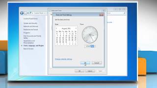 How to change date time and time zone settings in Windows® 7 [upl. by Guilbert]