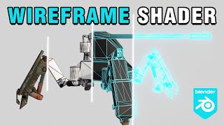 Wireframe Shader in Blender 40 Tutorial [upl. by Abibah330]