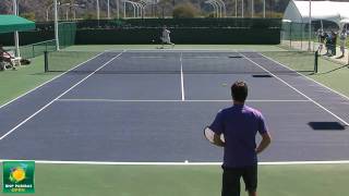 Roger Federer Warming Up in HD  Indian Wells Pt 07 [upl. by Elboa]