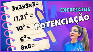 POTENCIAÇÃO  LISTA DE EXERCÍCIOS [upl. by Camila]