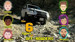 The 6 Types of OffRoaders [upl. by Nnaeed216]