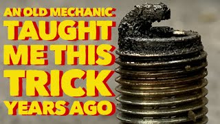 OLD MECHANICS TRICK TO CLEAN FOULED SPARK PLUGS [upl. by Ardnik]