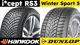 Hankook Winter I cept RS3 vs Dunlop Winter Sport 5 [upl. by Aroc]