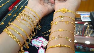 মাত্র ২ আনা থেকে সোনার ব্রেসলেট কিনুন 😱😱  Lightweight Gold Bracelet Design With Price 2024 [upl. by Dylane]