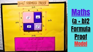 a  b2 Formula Geometric Proof  Maths Project Model  Maths Exhibition project model for school [upl. by Torp682]