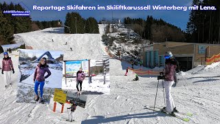 Reportage Skifahren im Skiliftkarussell Winterberg mit Lena [upl. by Rein]