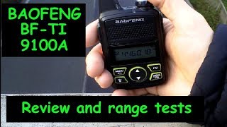 Baofeng T1 mini radio  446 Mhz PMR  2018 review [upl. by Dnaltruoc]