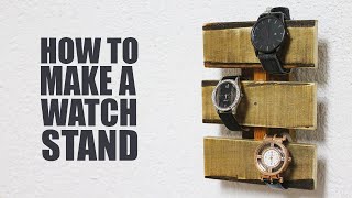 DIY Watch Holder  Small Woodworking Projects [upl. by Gerc245]