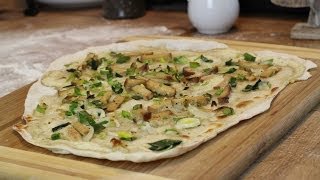 Flammkuchen Rezept vegan  Der Bio Koch 583 [upl. by Nuahsel]