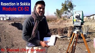 How to Use Resection Method in Sokkia Total StationModule CX52 [upl. by Acinorrev]