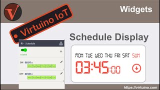 virtuino IoT schedule example [upl. by Rorke]