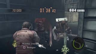 The Mercenaries Ship Deck Boss Mania Barry 150 Kills  Resident Evil 5 PC [upl. by Adrahc]