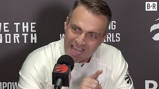 Raptors HC Darko Rajaković HEATED After Loss vs Lakers [upl. by Nimrak408]