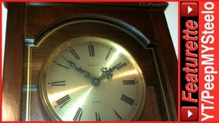 Wall Antique Grandfather Clock w Moving Pendulum Found For Sale amp No Repair Parts Needed [upl. by Anneiv]