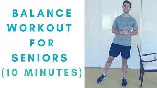 10Minute Balance Workout For Seniors  More Life Health [upl. by Lajet]