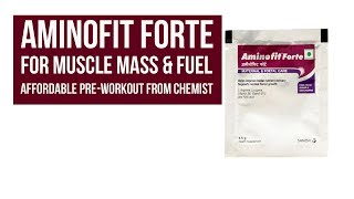 Aminofit Forte for Muscle Mass amp Fuel  Affordable BCAA from Chemist [upl. by Atiekal]