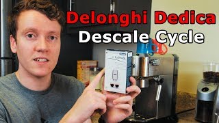 Delonghi Dedica Descale Cycle Tutorial [upl. by Enidlareg]