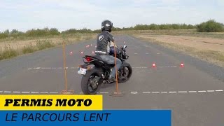 Permis moto  le parcours lent [upl. by Nylakcaj]